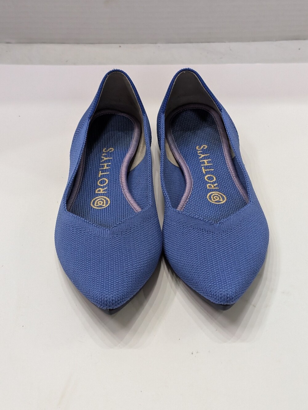Rothy's Women's 7.5 The Point Cornflower Periwinkle Blue Pointed Ballet Flats W4